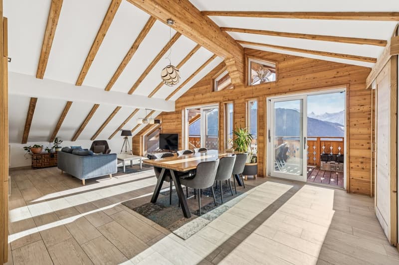 Splendid renovated attic - Breathtaking view of the Alps (1)