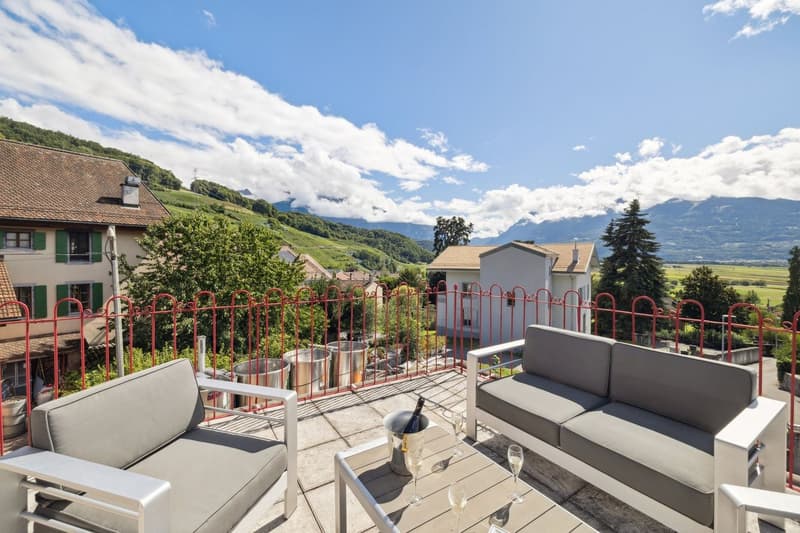 Selten! im authentischen Dorf Ollon, Winzerhaus & Anbau (6)