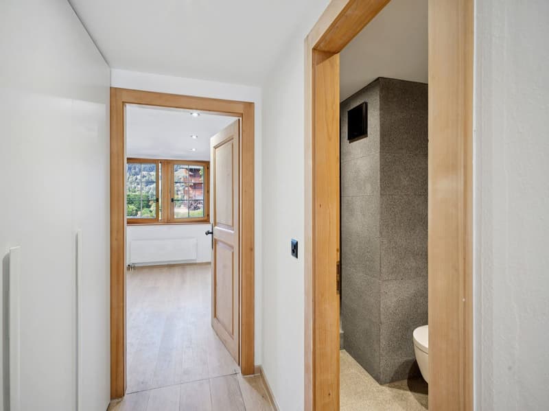 Villars centre, in beautiful building 3.5 rooms luxuriously renovated, parking (11)