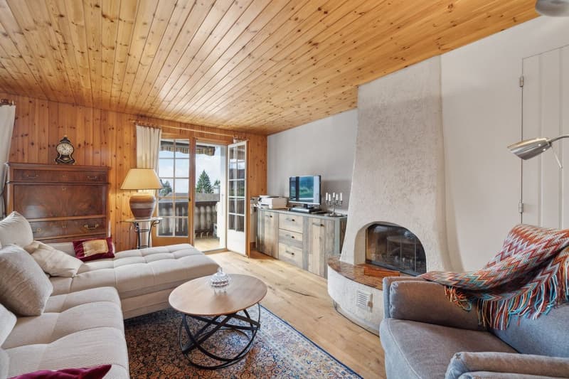 Villars centre, charmant 3.5p rénové, box, balcons, belle vue! (1)