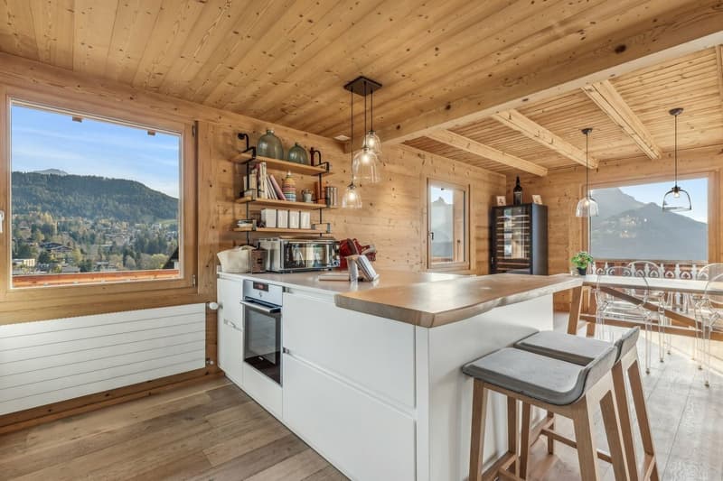 Chalet L'Etoile des Alpes, vue panoramique, proche des commodités (13)
