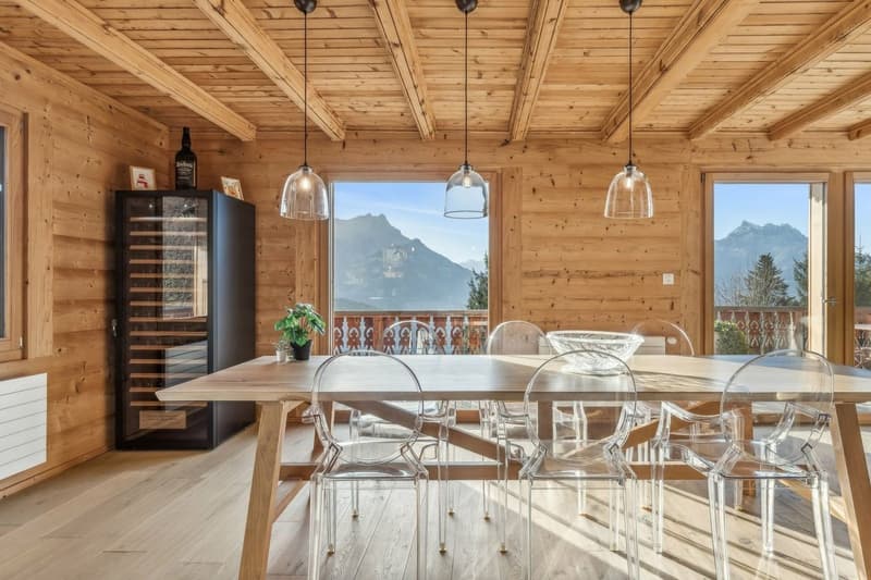 Chalet L'Etoile des Alpes, vue panoramique, proche des commodités (13)