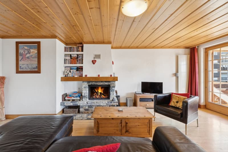 Villars, emplacement privilégié 3,5p avec cachet, grand balcon, belle (4)