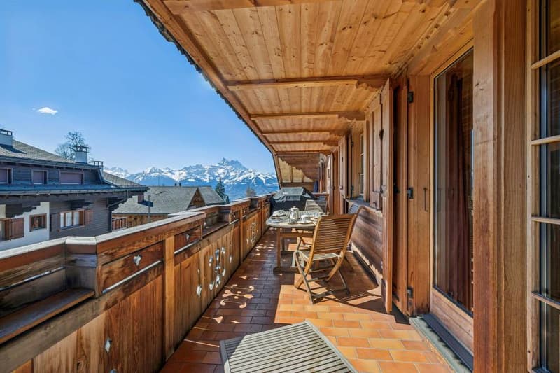 Villars, emplacement privilégié 3,5p avec cachet, grand balcon, belle (9)