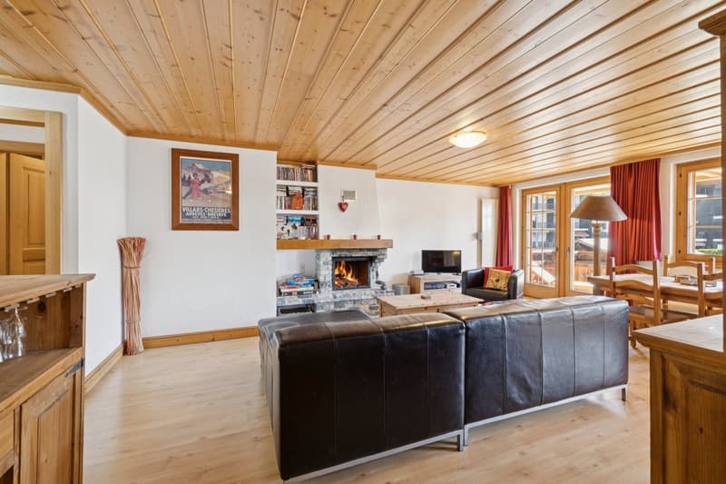 Villars, emplacement privilégié 3,5p avec cachet, grand balcon, belle (10)