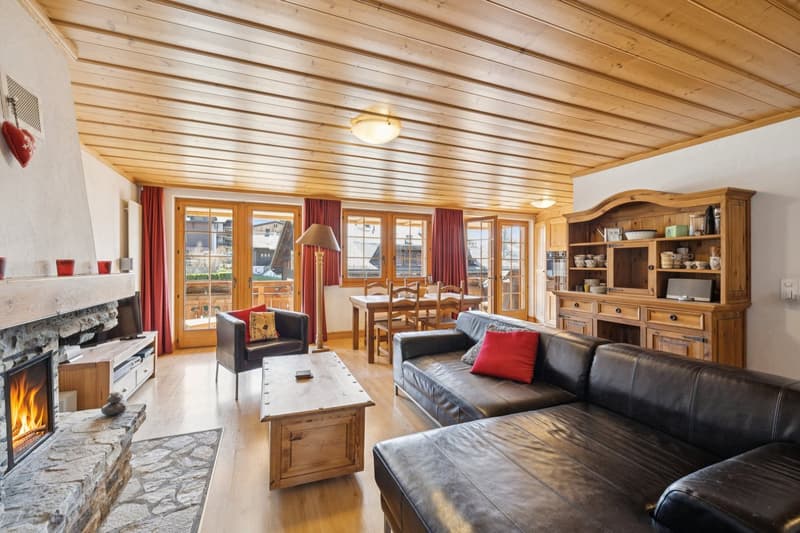 Villars, emplacement privilégié 3,5p avec cachet, grand balcon, belle (3)