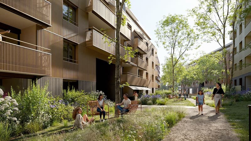 Wohnung mit 4.5 Zimmern und 100.10 m² Wohnfläche mit 3 Loggien (6)