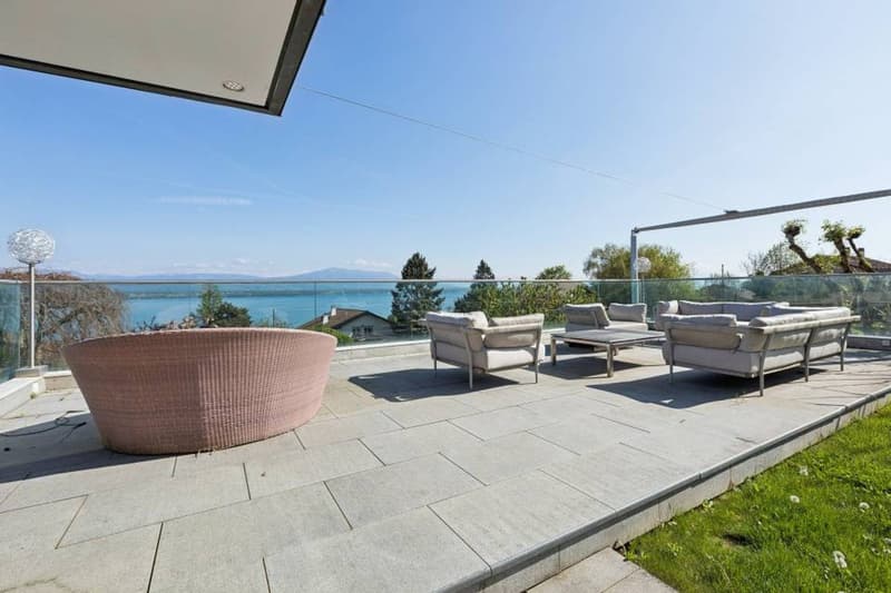 Terrasse vue lac