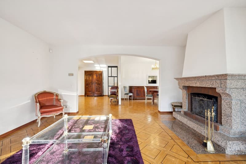 Salon avec salle à manger en enfilade
