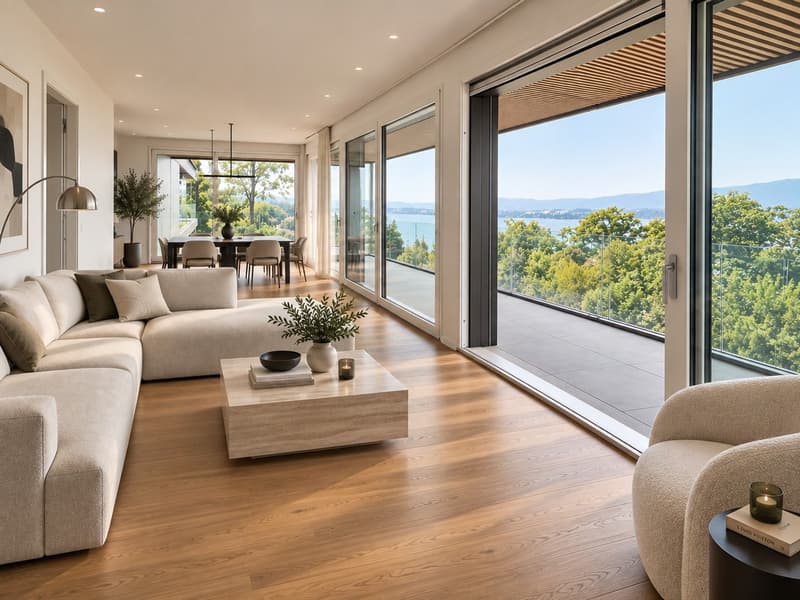 Appartement attique neuf au coeur de Vésenaz (1)