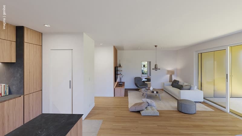 Appartement de 3.5 pièces en rez de jardin (3)