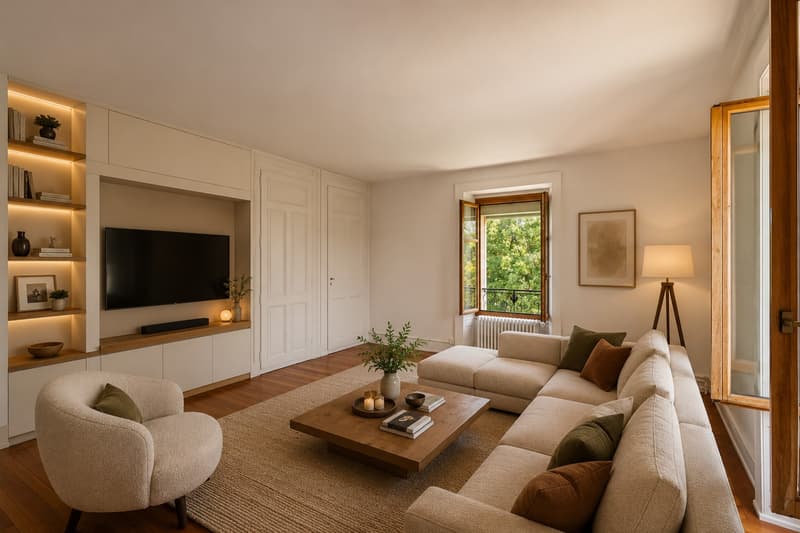 Attic with character and panoramic terrace in a mansion (2)