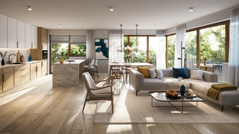 Appartement de 4 pièces avec beaux espaces extérieurs - Lot A-24 (2)
