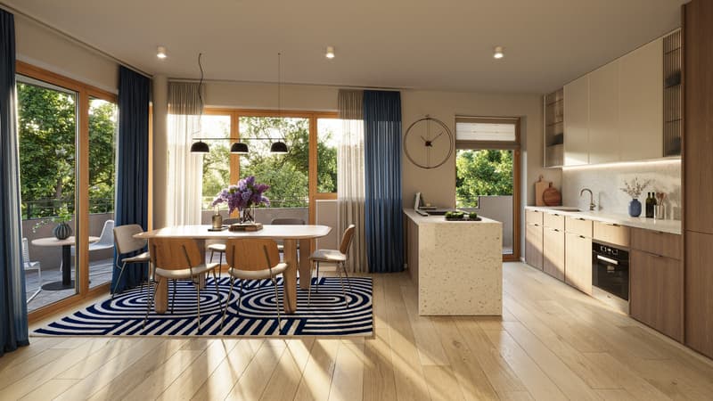 Appartement de 4 pièces avec beaux espaces extérieurs - Lot A-24 (4)