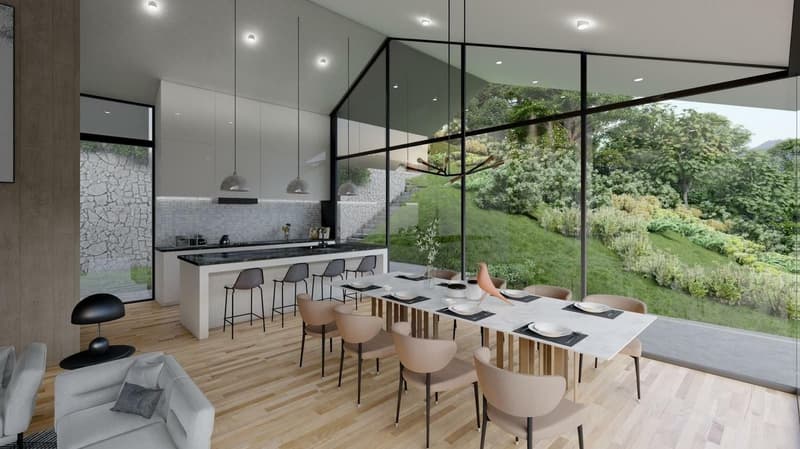 Parcelle avec permis en force et projet pour une villa individuelle (3)