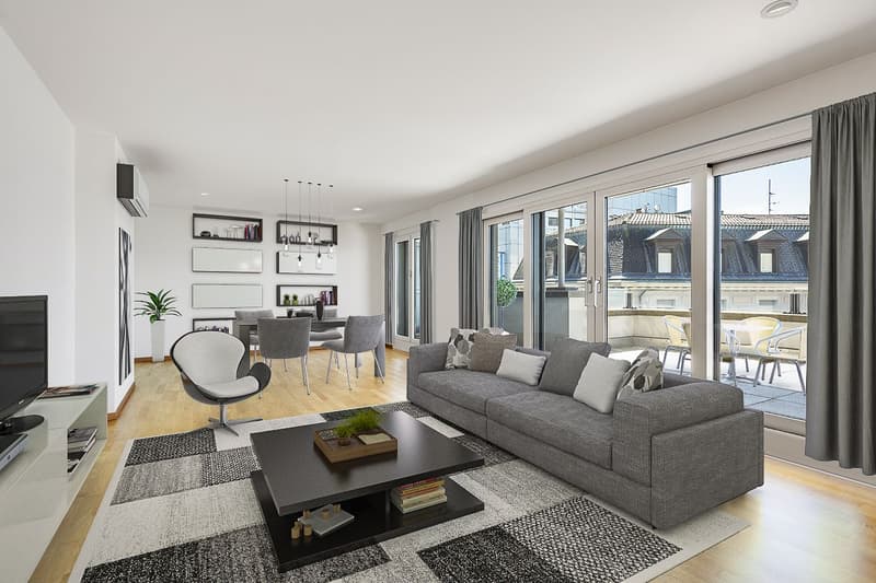 High-standard attic, ideal location in the city center (3)