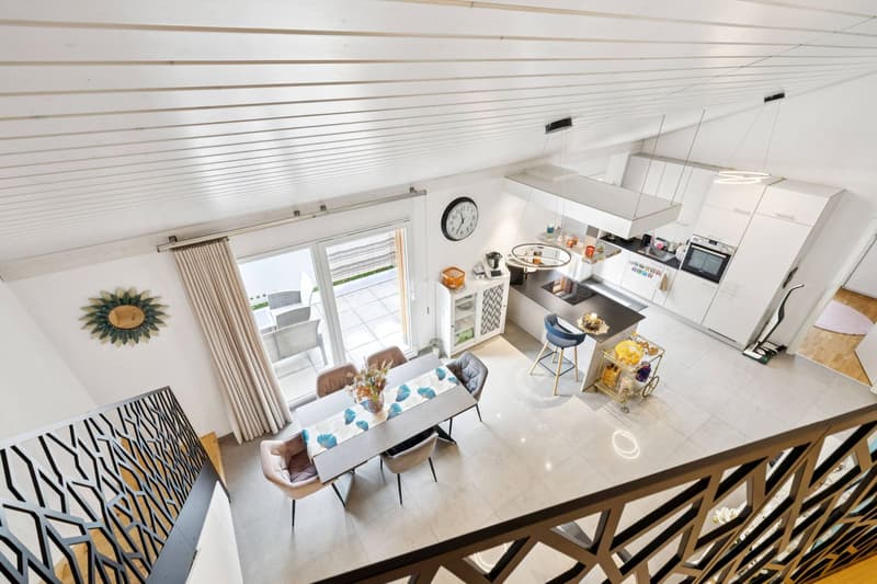 Attic 3.5 rooms comfortable - Large corner terrace and elevator (6)