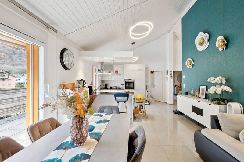 Attic 3.5 rooms comfortable - Large corner terrace and elevator (3)