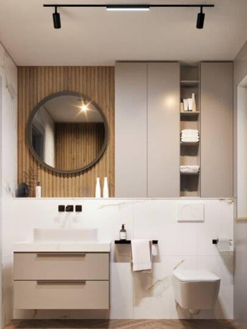 Magnifique appartement neuf de 4 1/2 pices en rez de jardin. (3)