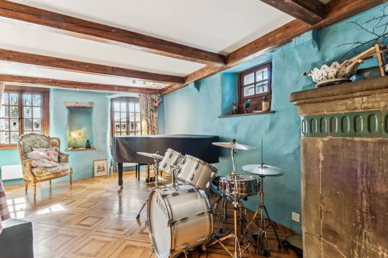 Casa di villaggio di carattere, balcone in tetto con molto bella (4)