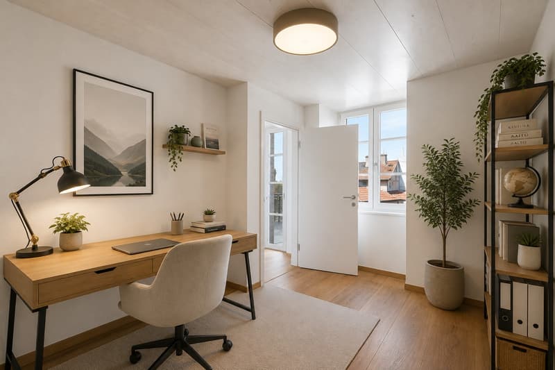 Bureau meublé