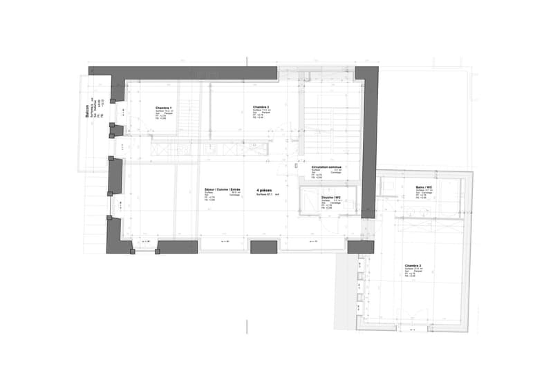 Plan avec les surfaces