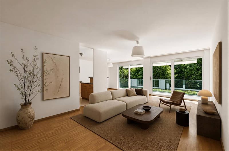 Wohnung mit 4,5 Zimmern in einer grünen Umgebung (3)