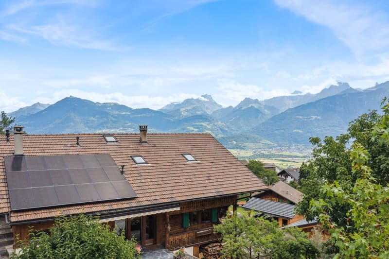 Magnificent chalet with character, beautiful sunlight, garden and mazot (2)