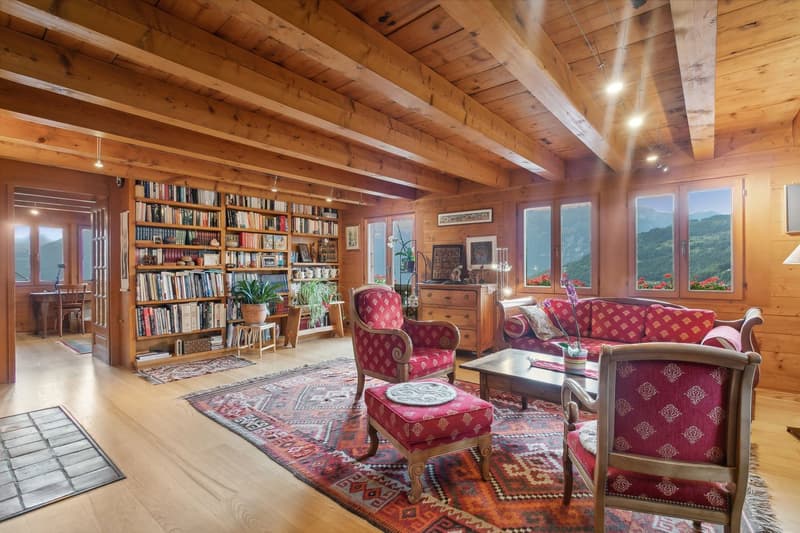 Magnificent chalet with character, beautiful sunlight, garden and mazot (3)