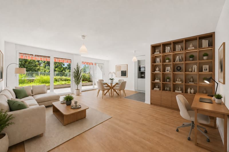 A 4.5-room apartment in a quiet location and facing nature (4)