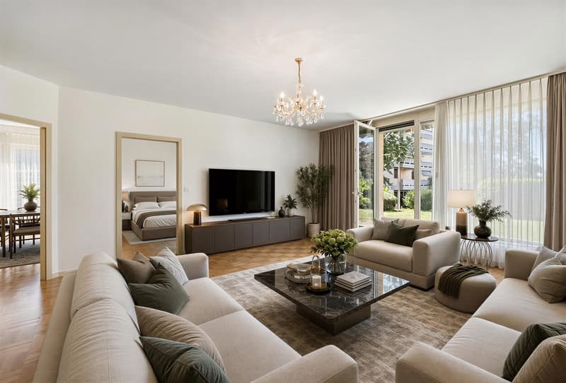 Apartment with 3.5 rooms "two steps" from the lake (2)