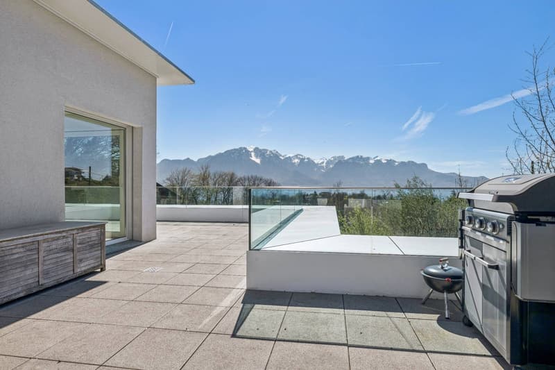 Contemporary attic duplex with lake view (12)