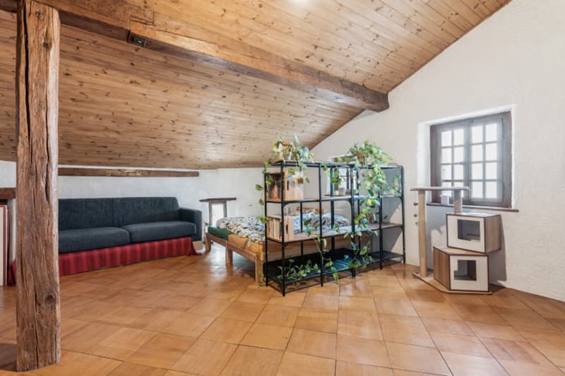 Maison villageoise de caractère balcon en toiture avec très belle vue (11)