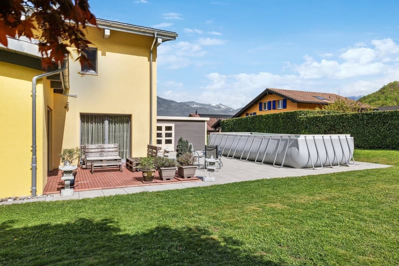 Villa contemporaine avec annexe à Collombey-Muraz (2)