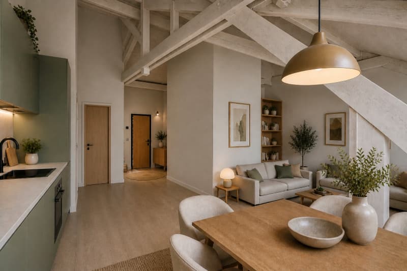 2.5 pièces de caractère avec magnifique hauteur sous plafond dans peti (3)