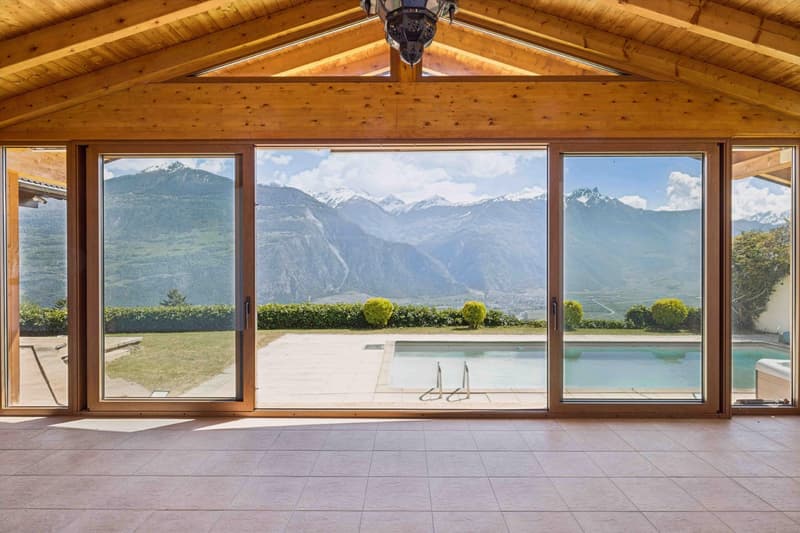 Exceptional villa with pool and spectacular panoramic view of the valley (1)