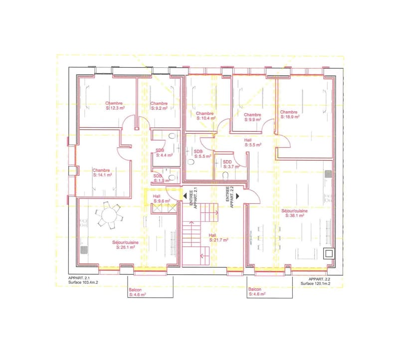 Avant-projet - Immeuble avec potentiel de développement à Charrat (8)