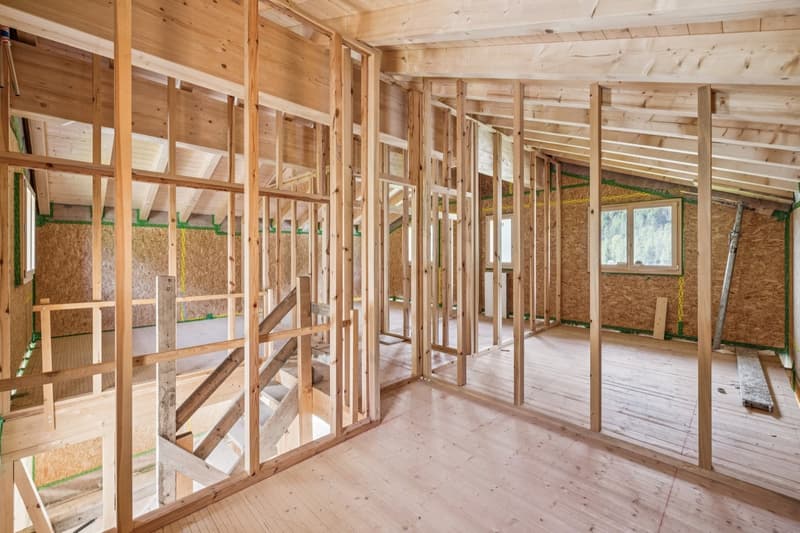 Elegant chalet under construction with customized finishes in Evolène (7)