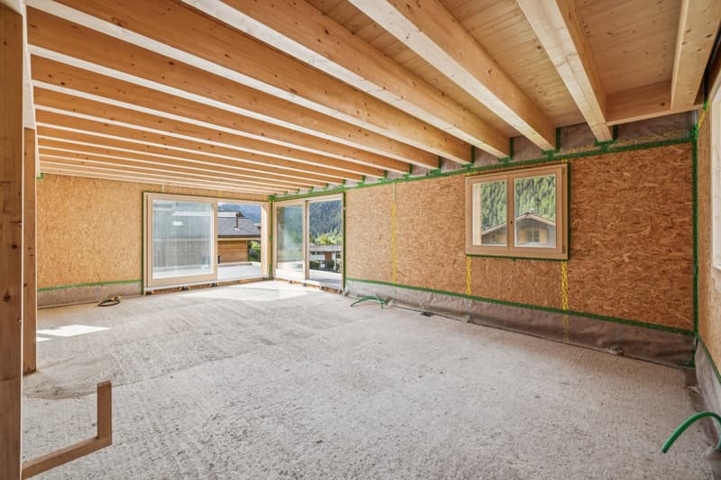 Elegant chalet under construction with bespoke finishes in Evolène (10)