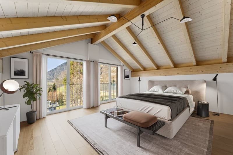 Duplex 6.5 pièces avec vue imprenable sur le lac de Brienz (11)