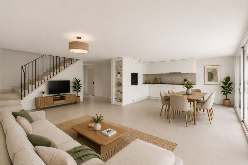 Appartement en duplex de 4,5 pièces avec terrasse et jardin (1)