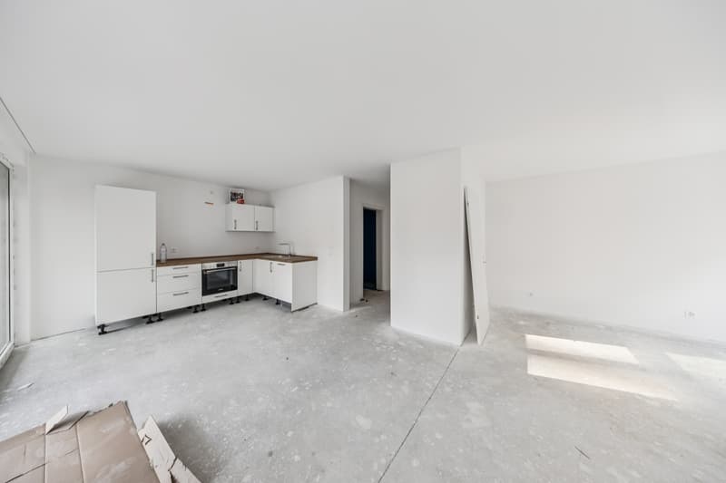 L'espace de vie ouvert offre de généreux volumes et constitue une base idéale pour créer un intérieur à votre image.