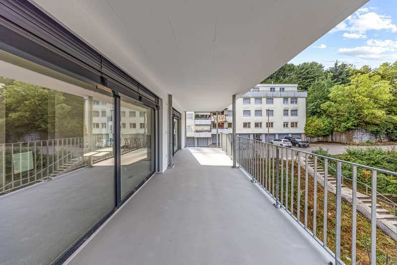 Cette vaste terrasse offre un potentiel exceptionnel pour créer un véritable espace de vie en plein air.