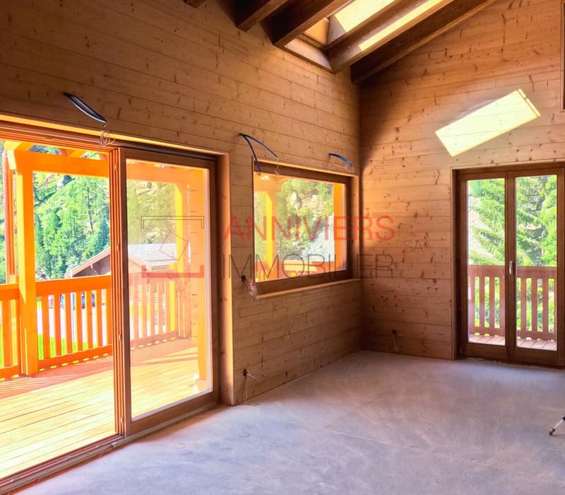 Exclusivité à Zinal  Chalet neuf et authentique dans le vieux village (7)