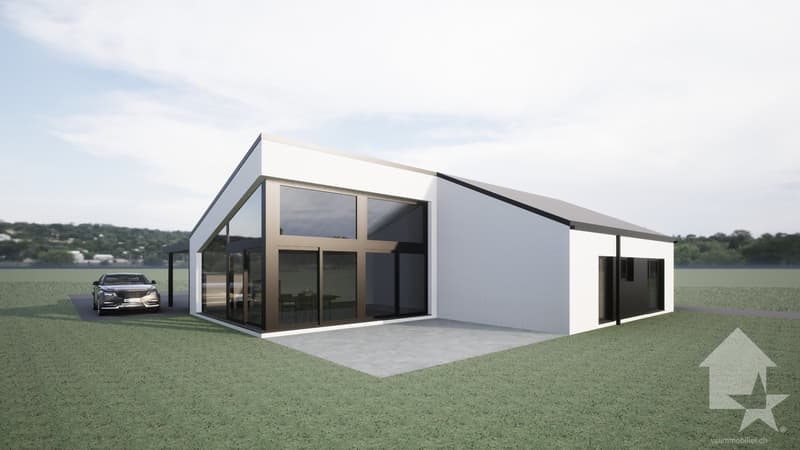 Leytron, nouveau projet d'une villa individuelle plain pied (1)