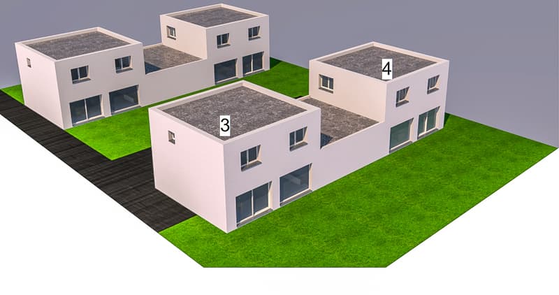Villa jumelée par les garages 2.5 pièces de 150 m2 avec jardin (1)