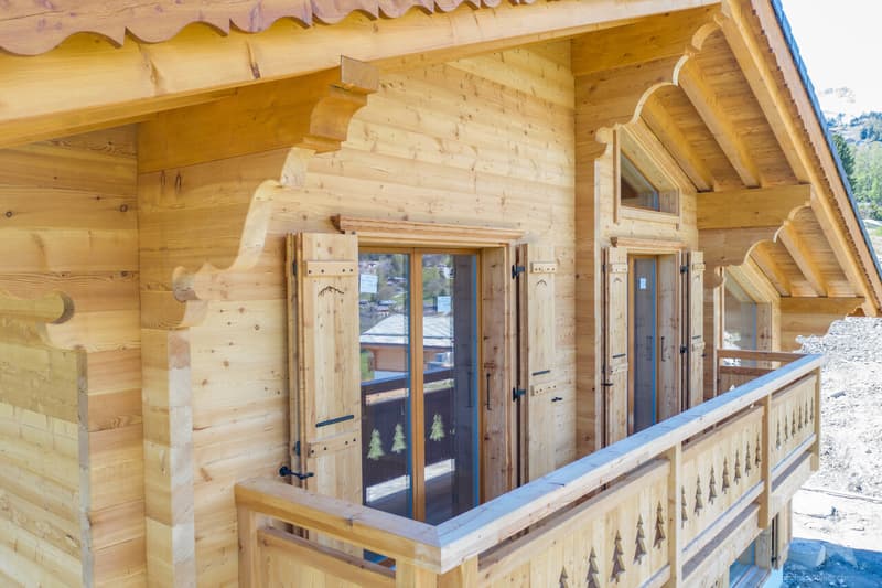 Chalet with 5.5 rooms on the plan, quiet, sunny, beautiful view (1)