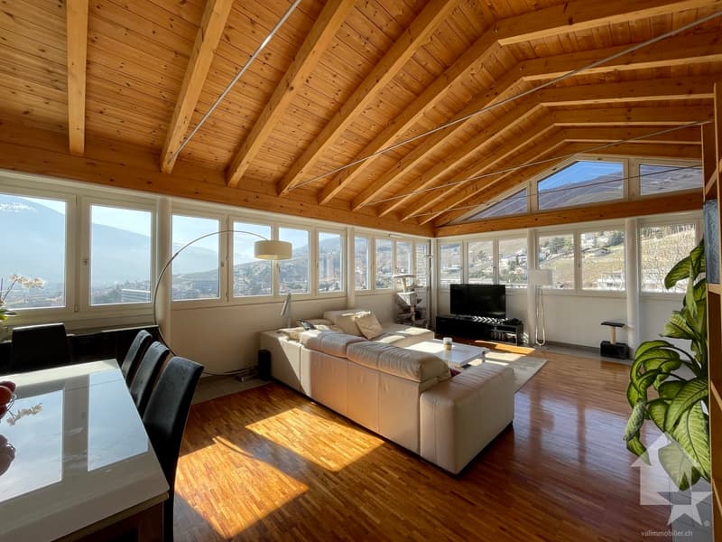 Villa contemporaine avec vue à 350° imprenable sur les hauts de Sierre (1)
