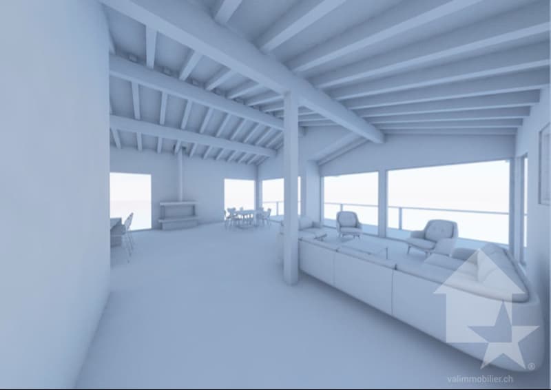 En construction, chalet traditionnel, quartier calme, vue panoramique (7)