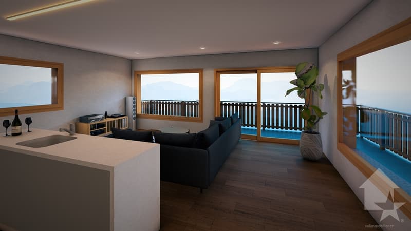 Magnificent 4.5-room chalet with terrace and lawn (8)